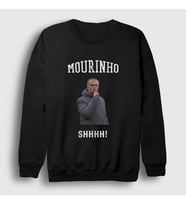 Presmono Unisex Beyaz SHHHH Jose Mourinho Sweatshirt 429711tt (Siyah)