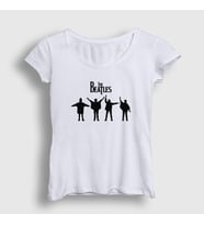 Presmono Kadın Sarı Signals The Beatles T-Shirt 115333tt (Beyaz)