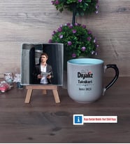 Diyaliz Teknikeri Fotoğraflı Dekoratif Taş, Kupa Bardak Beyaz Hediye (Model 10)