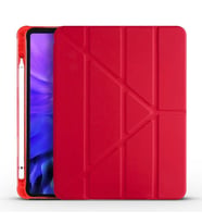iPad 10.2 (8.Nesil) Kılıf Zore Kalem Bölmeli Standlı Tam Uyumlu (Kırmızı)