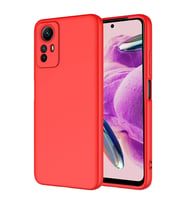 Vendas Xiaomi Redmi Note 12S Uyumlu Lansman Serisi Içi Kadife Ipek Dokulu Lansman Kılıf (Kırmızı)