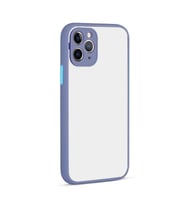 Uyumlu Model Apple iPhone 12 Pro Max Kılıf Kamera Korumalı Mat Kapak (Mor)