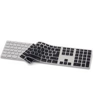 Magic Keyboard Klavye Koruyucu İngilizce Türkçe Baskı USB Kablolu A1243 Uyumlu (Siyah)