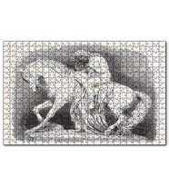 Cakapuzzle Lady Godiva Taş Heykel Puzzle Yapboz MDF (Ahşap) (255 Parça)