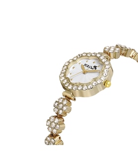 Polo Air Lüx Taşlı Vintage Kadın Kol Saati PL-1500Bx (Gold)
