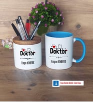 Doktor Kalemlik, Kupa Bardak T Kişiye Özel Hediye Tıp Bayramı Hediyesi Doktora Hediye (Model 7)