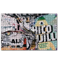 Cakapuzzle Duvar Eski Yırtık Afişler  Puzzle Yapboz MDF (Ahşap) (255 Parça)