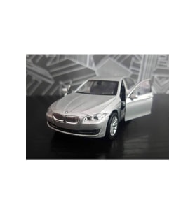BMW 535İ (F10)1/36 12cm Ölçek çekbırak (ÖZEL PLAKALI) (Gri)
