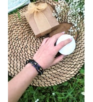 serapis accessories Boncuklu Mıknatıs Kapamalı Bileklik Kadın / Kız (Çok Renkli)