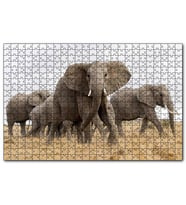 Cakapuzzle Afrika Safarisinde Filler  Puzzle Yapboz MDF (Ahşap) (1000 Parça)