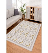Dijital Kaymaz Taban Yıkanabilir Renkli Salon Halısı Mutfak Halısı Yolluk ND-SD-537 (Bej)