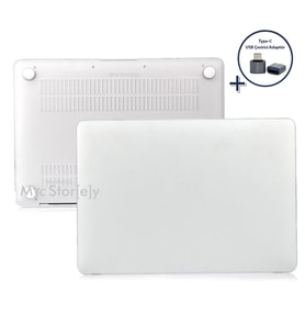 Macbook Air Kılıf 15.3 inç M2-M3, Mat Kılıf (TouchID'li Air M2-M3) A2941 A3114 ile Uyumlu (Renksiz)