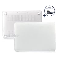 Macbook Air Kılıf 15.3 inç M2-M3, Mat Kılıf (TouchID'li Air M2-M3) A2941 A3114 ile Uyumlu (Renksiz)