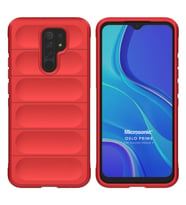 Microsonic Xiaomi Redmi 9 Kılıf Oslo Prime Yeşil (Kırmızı)