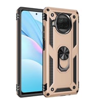 Xiaomi Mi 10T Lite 5G Kılıf Yüzüklü Zırh Tank Vega (Gold)