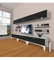 Decoraktiv Eko 8Y Mdf Gold Tv Ünitesi Tv Sehpası (Beyaz - Ceviz)