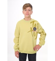 Toontoy Erkek Çocuk Baskılı Sweatshirt (Açık Yeşil)