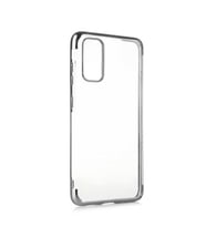 Galaxy S20 Plus Kılıf Zore Dört Köşeli Lazer Silikon Kılıf (Gri)
