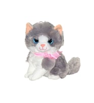 Sesli Kedi Miyavlayan Peluş (Gri)