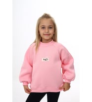 Toontoy Kız Çocuk Baskılı Sweatshirt (Pembe)