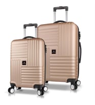 My Valice Puzzle Abs Kabin ve Orta Boy  2'li Valiz Seti (Gold)