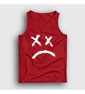 Presmono Unisex Sarı Sad Face Lil Peep Atlet 37930tt (Kırmızı)