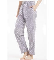 Lüx Polar Cepli Kışlık Kadın Pijama Altı Tek Alt ra1 (Gri)