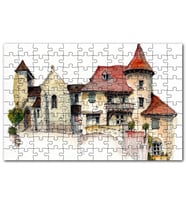 Cakapuzzle Kyurmont Kilisesi Karikatürize Çizim Puzzle Yapboz MDF (Ahşap) (1000 Parça)