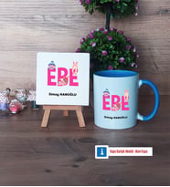 Ebe Dekoratif Taş, Kupa Bardak Kırmızı Hediye (Model 3)