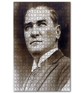 Cakapuzzle Atatürk Smokinli Yakın Portre Puzzle Yapboz MDF (Ahşap) (255 Parça)