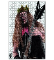 Cakapuzzle Dimebag Darrell Karikatürize Çizim Puzzle Yapboz MDF (Ahşap) (500 Parça)