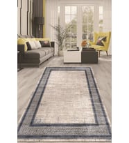 Dijital Kaymaz Taban Yıkanabilir Modern Renkli Salon Halısı Mutfak Halısı Yolluk ND-HT-668 (Mavi)