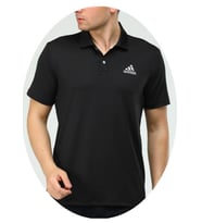 Adidas EF-4003 Erkek Polyester Mesh Polo Yaka T-Shirt (Siyah)