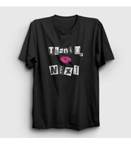 Presmono Unisex Sarı Next Ariana Grande T-Shirt 152510tt (Siyah)