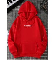 Unisex Represent Sırt Baskılı Sweatshirt (A.Kırmızı)