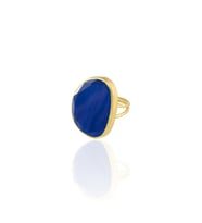 Kadir Jewellery 22 Ayar Altın Kaplama Kadın Fosil Taşlı Yüzük (Parlement)