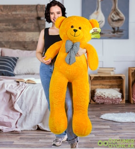 140 Cm Sevimli Pelüş Ayıcık (Sarı)