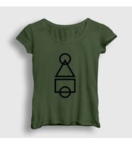 Presmono Kadın Sarı The Squid Game T-Shirt 261611tt (Haki)