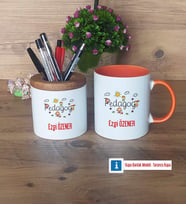 Pedagog Kalemlik, Kupa Bardak T Kişiye Özel Hediye (Model 13)