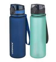 Uzspace 2'li Tritan Matara Seti 500 ml 14 Farklı Renk Seçeneği FiftyFifty (Lacivert - Royal Mavi)