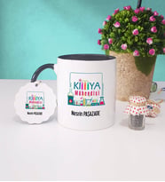 Kimya Mühendisi Kupa Bardak ve Anahtarlık (Siyah)