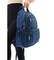Büyük Boy Ultra L,x Maymuncuk Su İtici Özellikli Unisex Sırt Çantası (Lacivert)