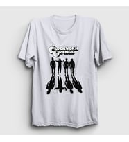 Presmono Unisex Sarı Gang Film Otomatik Portakal A Clockwork Orange T-Shirt 242323tt (Beyaz)