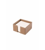 Masaüstü Deri Küp Notluk Desktop Organizer Rainbow Vegan 5x10x10 cm (Vizon)