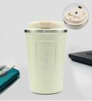 Kişiye Özel 350 ML Çelik Termos (Krem)