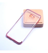 Galaxy J4 Plus Kılıf Dört Köşeli Lazer Silikon Kılıf (Rose)