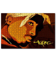 Cakapuzzle Tupac Shakur Bandanalı Karikatürize Çizim  Puzzle Yapboz MDF (Ahşap) (255 Parça)