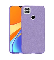 Xiaomi Redmi 9C Kılıf Simli Parlak Shining Kapak (Mor)