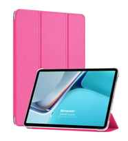 Microsonic Honor Pad 8 Kılıf Slim Translucent Back Smart Cover Siyah (Pembe)