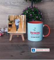 Diş Hekimi Asistanı Fotoğraflı Dekoratif Taş, Kupa Bardak Beyaz Hediye Diş Hekimi Asistanına Hediye (Model 13)